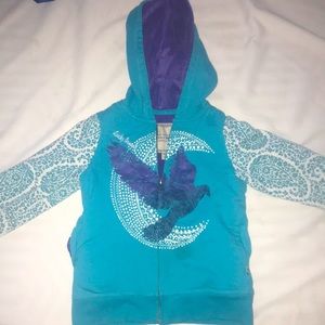 Lucky Brand Zip Up Hoodie Size XS 5/6